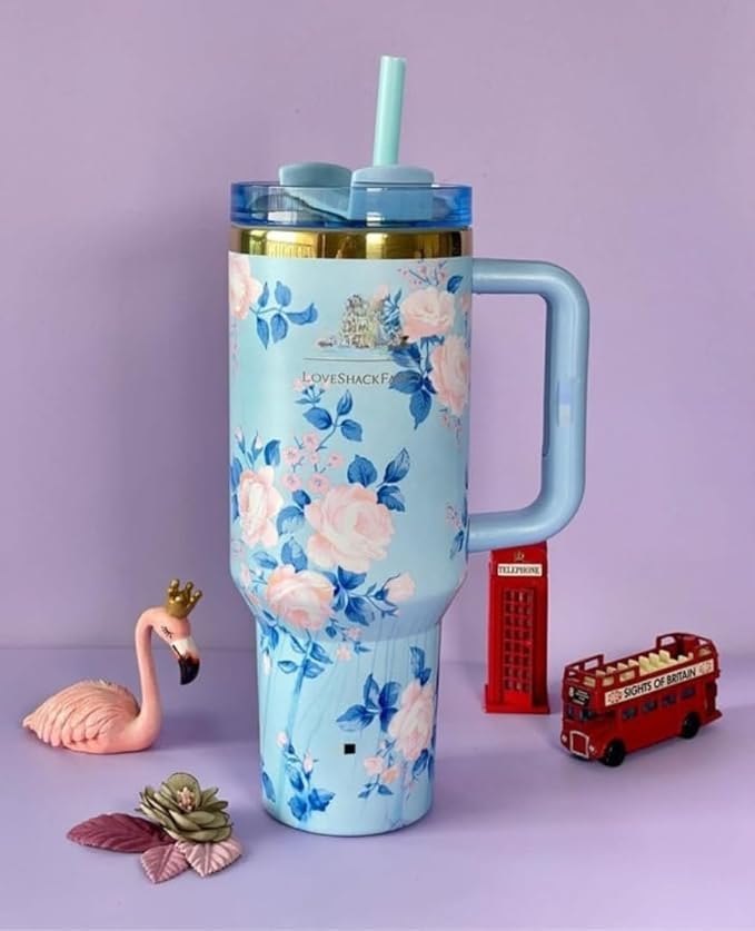 1200ml / 40oz Stainless Steel Stanley-Style Printed Tumbler – Insulated, Durable & Stylish