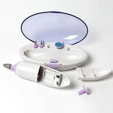 2 in 1 LED Nail Dryer & Electric Nail Kit – Manicure Lamp with 5 Attachment Heads