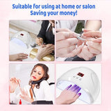 2 in 1 LED Nail Dryer & Electric Nail Kit – Manicure Lamp with 5 Attachment Heads
