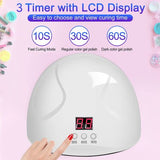 2 in 1 LED Nail Dryer & Electric Nail Kit – Manicure Lamp with 5 Attachment Heads