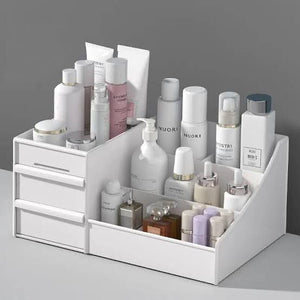 Makeup organizer box with drawers
Cosmetic storage holder
Vanity makeup organizer
Skincare and makeup storage box
Desk organizer for cosmetics
Multipurpose storage organizer box
Plastic drawer organizer for beauty products
Jewelry and makeup holder
Cosmetic box for dresser and bathroom
Space-saving cosmetic organizer