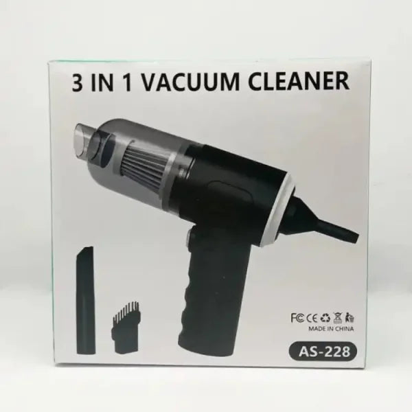 3 in 1 Portable Wireless Vacuum Cleaner – Handheld Cleaning for Car & Home (AS 228)