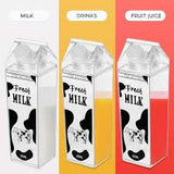 Acrylic Milk Bottle - Reusable Juice & Drink Bottle I Durable, Lightweight & Portable Water Bottle with Lid