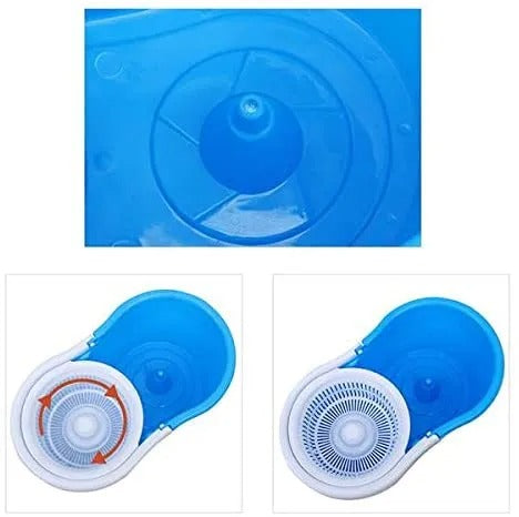 360° Rotating Microfiber Mop with Bucket – Deep-Cleaning Magic Spin Mop
