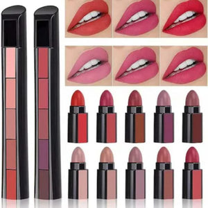 Huda Beauty lipstick set

5 in 1 matte lipsticks

nude shades lipstick

waterproof lipstick

long lasting lip color

matte nude lipstick

beauty lipsticks set

everyday nude lipsticks

multi pack lipsticks

professional makeup lipstick