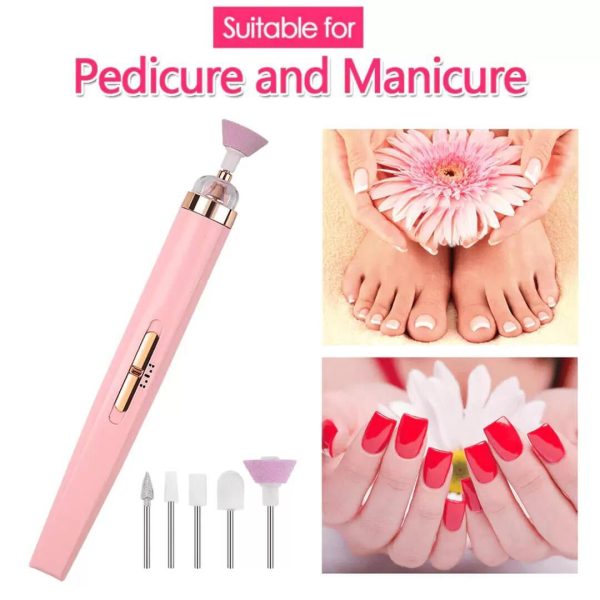5 in 1 Professional Manicure Nail Care Set – Electric Nail File & Beauty Tool Kit