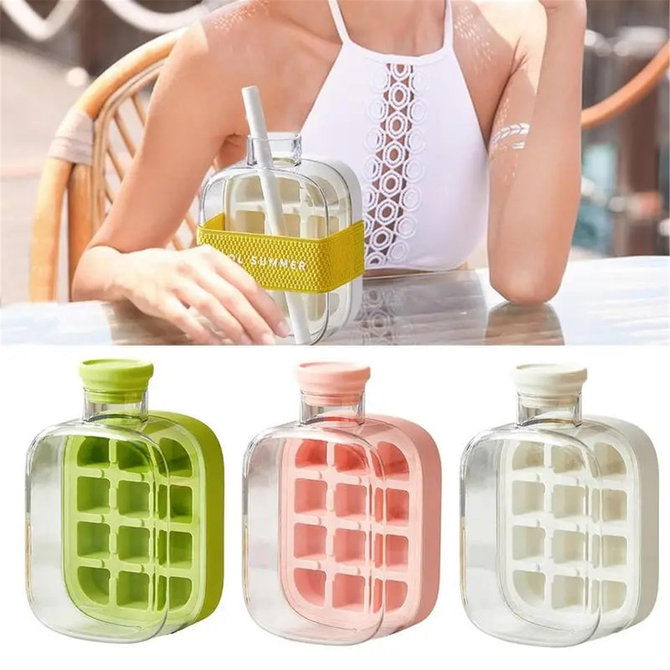 2-in-1 Ice Cube Tray & Drink Bottle