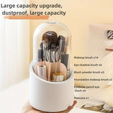 360° Rotating Makeup Brush Holder – Cosmetic Organizer Stand for Brushes, Lipsticks & Beauty Tools