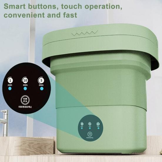 6.5L Portable Foldable Washing Machine Basket – Compact & Lightweight (Random Color)