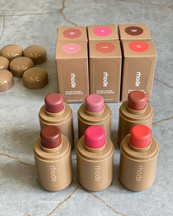 6 Colors Rhode Pocket Blush – Long-Lasting & Moisturizing Makeup Beauty Cosmetics