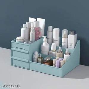 Multipurpose Makeup Organizer Box with Drawers – Cosmetic Storage Holder for Vanity & Desk