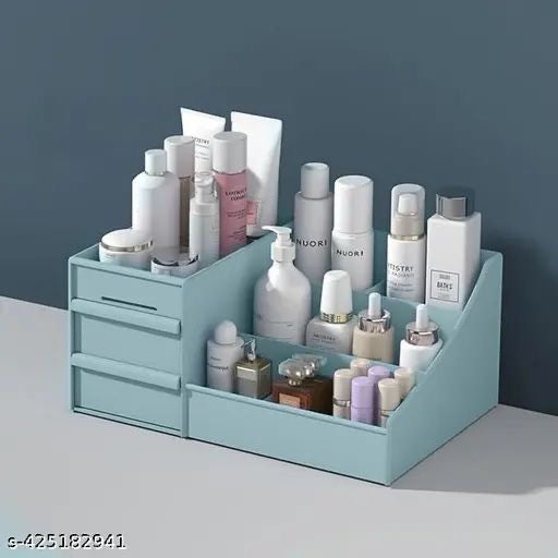 Multipurpose Makeup Organizer Box with Drawers – Cosmetic Storage Holder for Vanity & Desk
