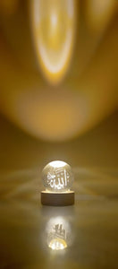 Islamic 3D Crystal LED Lamp – Allah, Muhammad & Kaaba♥️