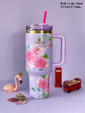 1200ml / 40oz Stainless Steel Stanley-Style Printed Tumbler – Insulated, Durable & Stylish