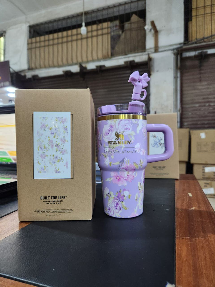 Stanley floral tumbler

LoveShackFancy tumbler

insulated stainless steel cup

40oz tumbler with straw

floral water bottle

reusable drink tumbler

large capacity travel cup

stylish water tumbler

hot and cold drink cup

tumbler with handle and straw