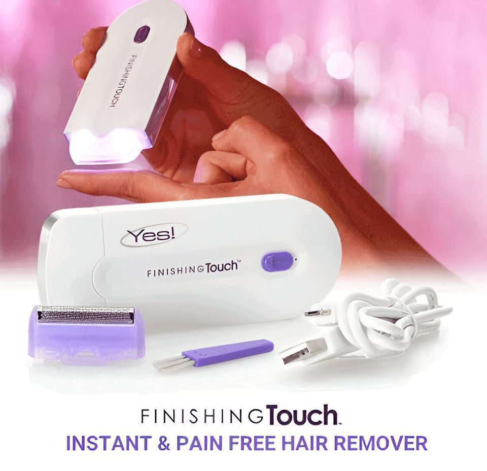 Yes LED Finishing Touch 2-in-1 Rechargeable Trimmer – Facial & Body Hair Remover for Women | Box Packing
