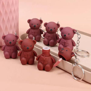 Bear Matte Lip Gloss Pack of 6 – Long-Lasting Waterproof Lip Colors | Cute Bear Design Lipstick Set