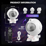 Astronaut Star Projector – Kids Night Light & Galaxy Nebula Bedroom Projector