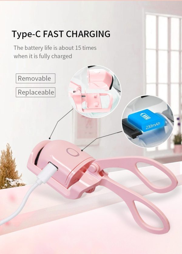 Automatic Electric Eyelash Curler – Long-Lasting Curling Eye Beauty Tool (Random Color)