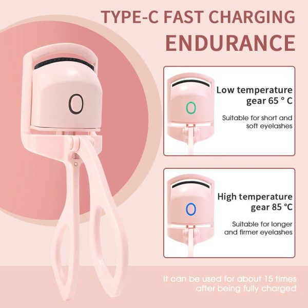 Automatic Electric Eyelash Curler – Long-Lasting Curling Eye Beauty Tool (Random Color)