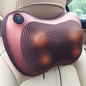 Car & Home Electric Massage Pillow – Heated Neck, Back, Shoulder & Waist Massager for Muscle Pain Relief