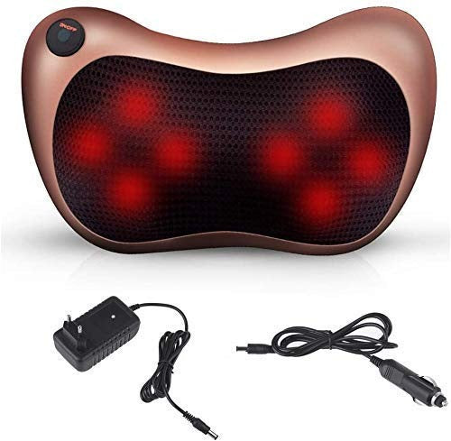 Car & Home Electric Massage Pillow – Heated Neck, Back, Shoulder & Waist Massager for Muscle Pain Relief
