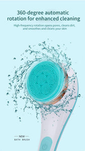 electric body brush, bath scrubber, exfoliating brush, body scrub set, Cnaier brush, shower scrubber, skin exfoliator, electric bath brush, deep cleansing tool, body cleaning brush