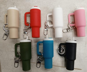 Mini Stanley Tumbler Keychain – Cute Water Bottle Charm for Bags, Keys & Gifts (Random Color)