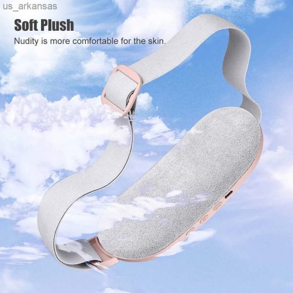 Digital Period Pad – Heating & Vibrating Pain Relief Belt for Menstrual Cramps, 3 Heat Levels & 4 Modes