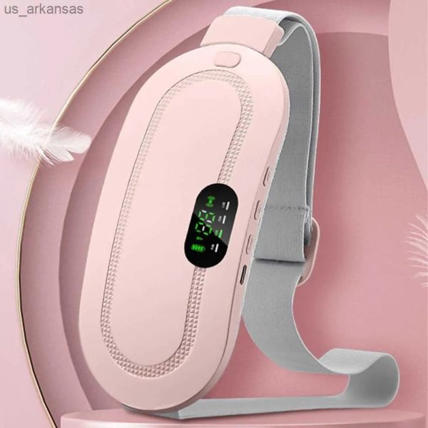Digital Period Pad – Heating & Vibrating Pain Relief Belt for Menstrual Cramps, 3 Heat Levels & 4 Modes