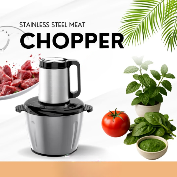 electric meat grinder

1000W food chopper

3L capacity chopper

effortless chopping and grinding

kitchen food processor

meat and vegetable grinder

stainless steel blade chopper

home food chopper

multi functional food chopper

electric kitchen appliance