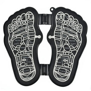 Electric EMS Foot Massager Pad – Foldable Foot Massage Mat & Muscle Stimulator to Improve Circulation & Relieve Pain