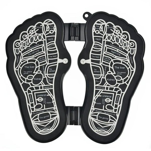 Electric EMS Foot Massager Pad – Foldable Foot Massage Mat & Muscle Stimulator to Improve Circulation & Relieve Pain