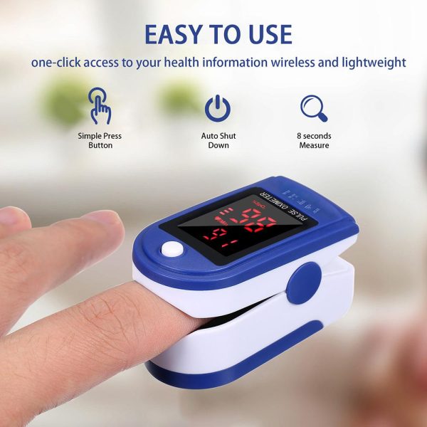 Fingertip Pulse Oximeter – Portable Blood Oxygen Saturation & Pulse Rate Monitor