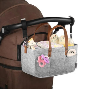 Foldable Baby Diaper Caddy Organizer – Portable Storage Basket for Nursery, Car & Changing Table