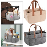Foldable Baby Diaper Caddy Organizer – Portable Storage Basket for Nursery, Car & Changing Table
