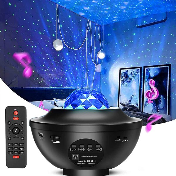 Galaxy Star Projector Lamp LED Universe – Star Light Projector with Double Speaker