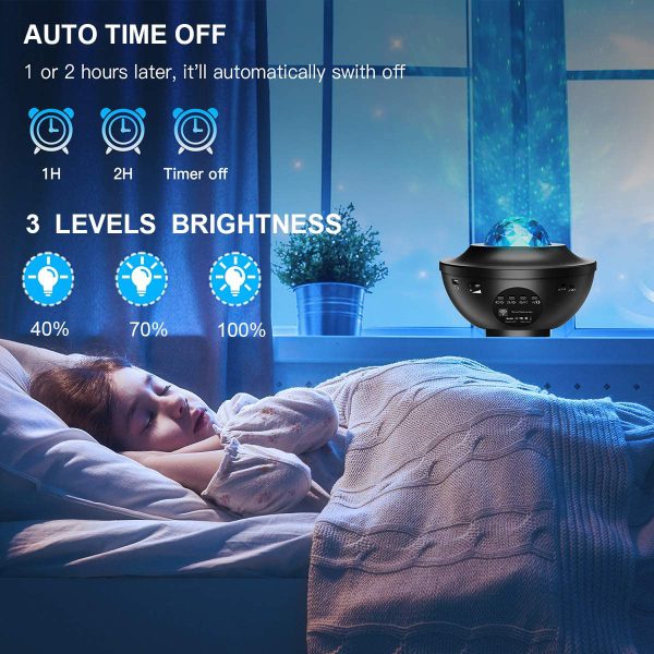 Galaxy Star Projector Lamp LED Universe – Star Light Projector with Double Speaker