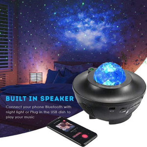 Galaxy Star Projector Lamp LED Universe – Star Light Projector with Double Speaker