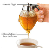 Honey Dispenser Syrup Pot Jar for Easy Storage and Dispensing – Ideal for Kitchen Use