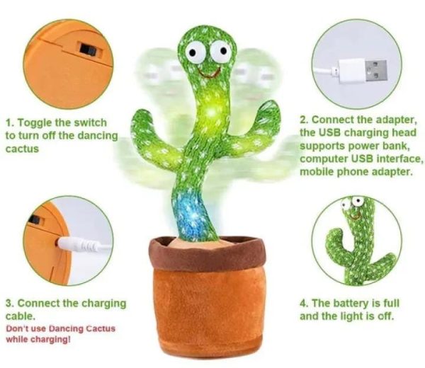 Interactive Dancing Cactus Toy