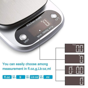 Digital Kitchen Weight Scale – Plastic Digital Scale with 1g to 10,000g Precision Measurement