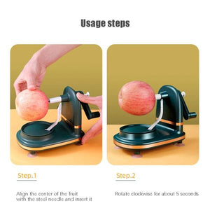 Manual Fruit Peeler – Hand-Operated Rotating Multifunctional Peeling Machine (Random Color)