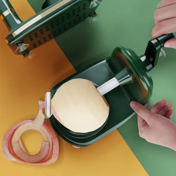 Manual Fruit Peeler – Hand-Operated Rotating Multifunctional Peeling Machine (Random Color)