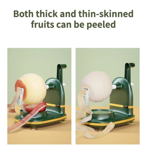 Manual Fruit Peeler – Hand-Operated Rotating Multifunctional Peeling Machine (Random Color)