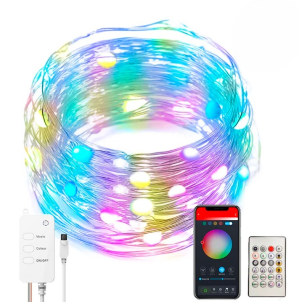 Mega Power Smart RG 33ft Fairy Light – 100 LED String Lights for Decoration
