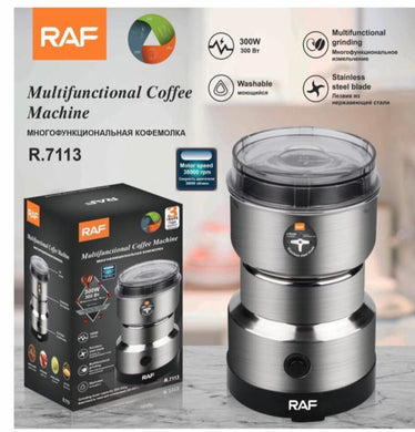 RAF R.7113 coffee grinder

electric spice grinder

stainless steel coffee grinder

automatic bean grinder

multi purpose kitchen grinder

coffee and spice mill

home coffee grinder

compact electric grinder

kitchen appliance grinder

durable stainless steel grinder