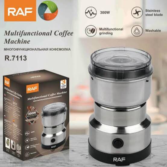 RAF R.7113 Multi-Purpose Electric Coffee Grinder – Automatic Stainless Steel Coffee, Spice & Bean Grinder
