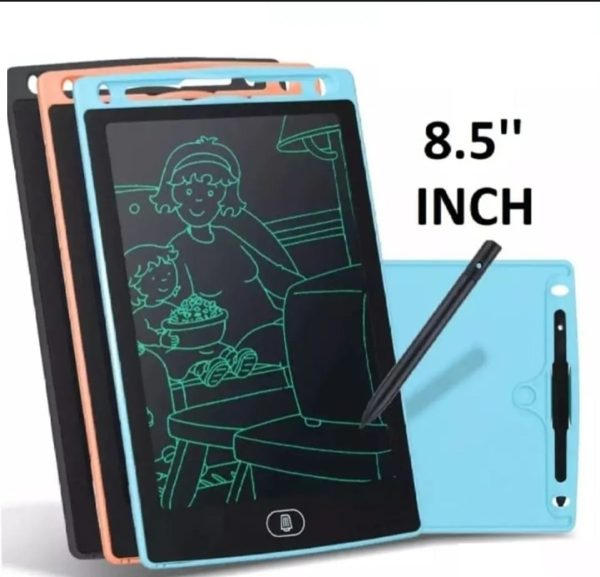 Pack of 2 LCD Writing Tablets for Kids – Reusable Digital Drawing Pads with Erasable Screen (Random Color)