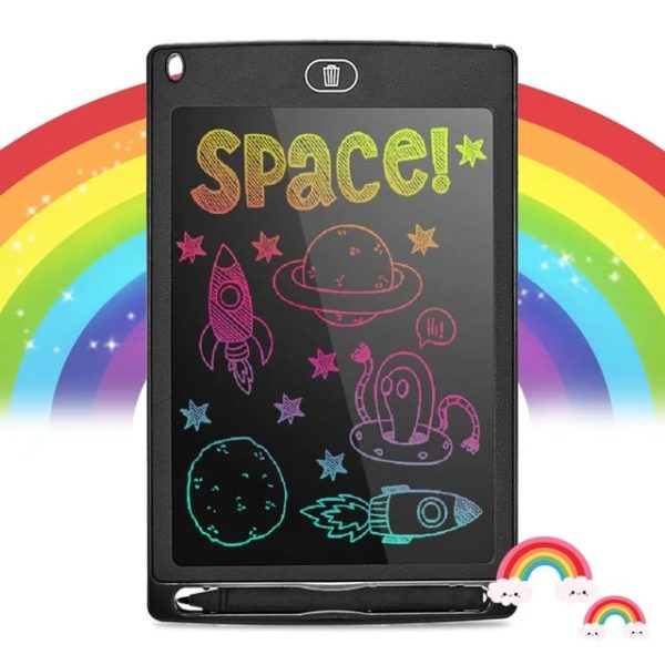 Pack of 2 LCD Writing Tablets for Kids – Reusable Digital Drawing Pads with Erasable Screen (Random Color)